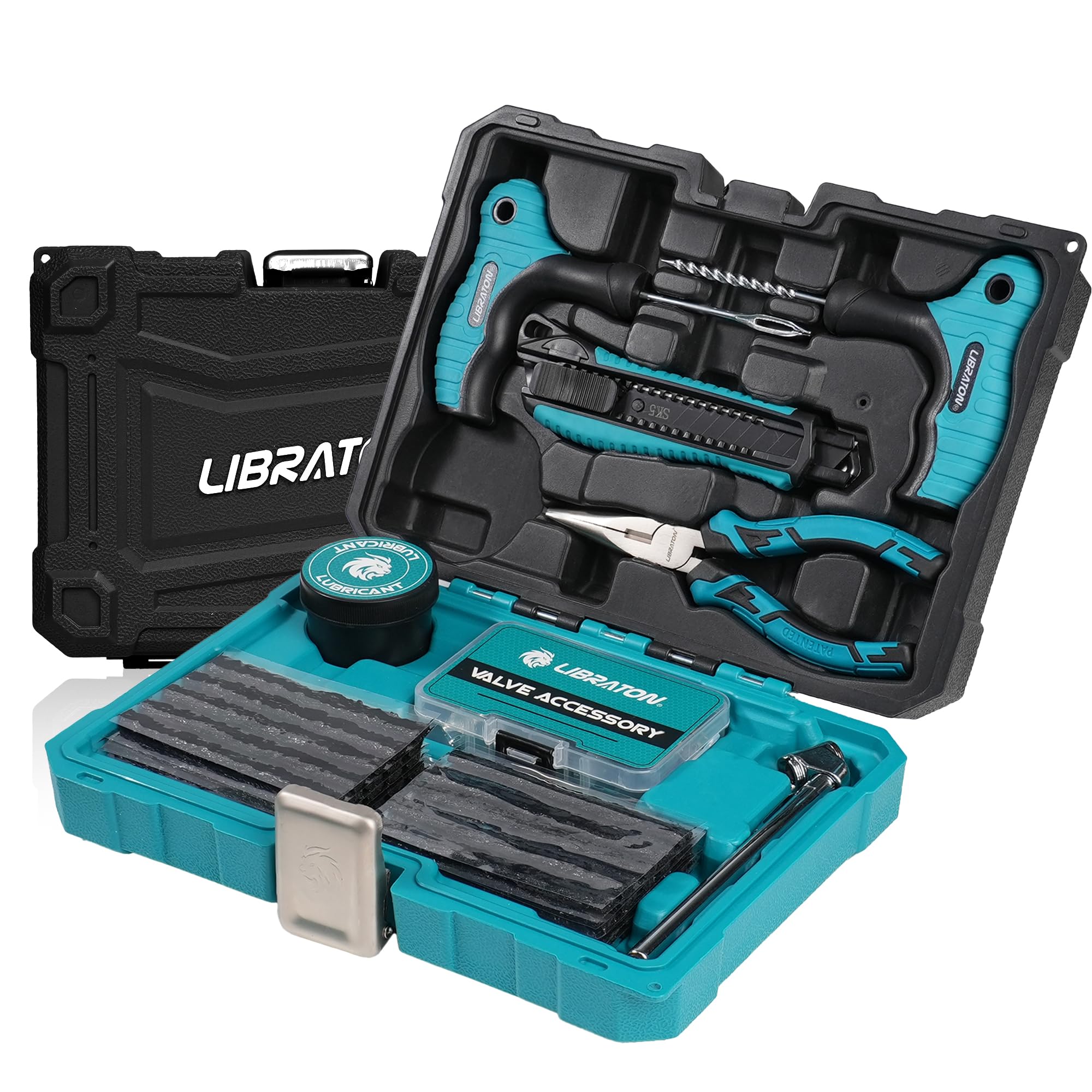 Amazon | LIBRATON パンク修理キット 78点セット 車・バイク用